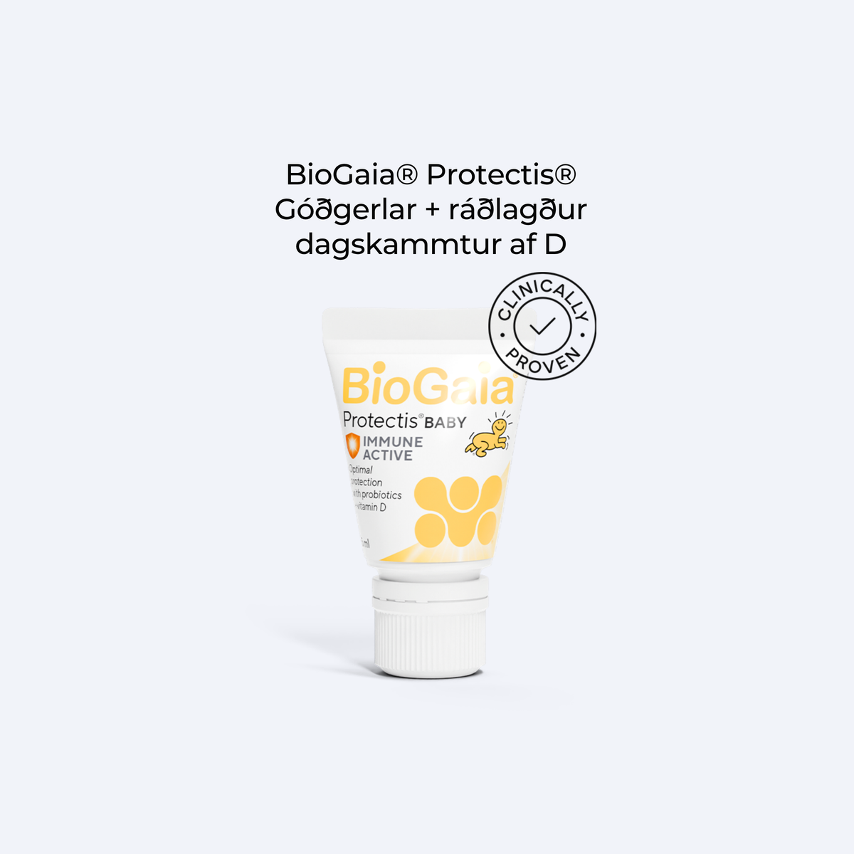 BioGaia® Protectis® Plus BABY Dropar með D-Vítamíni