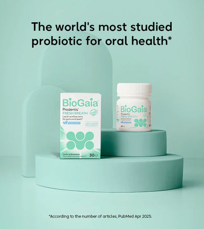 BioGaia Prodentis Fresh Breath - 30 tuggutöflur - Ferskt Mintubragð + Sink