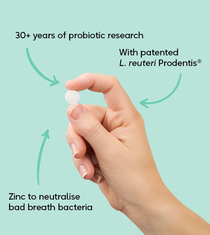BioGaia Prodentis Fresh Breath - 30 tuggutöflur - Ferskt Mintubragð + Sink